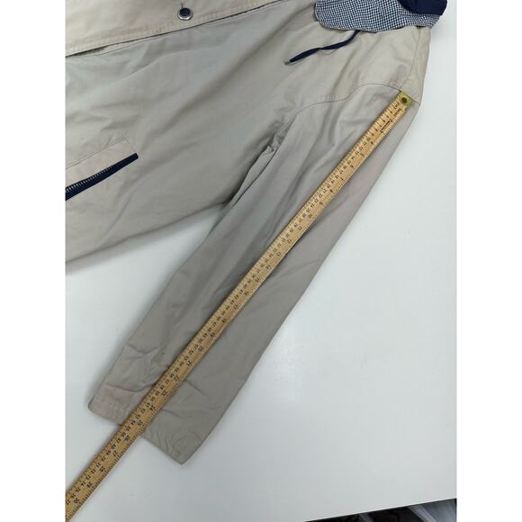 CS Signature Womens Jacket Size 1X Double Closure Cream Navy Blue Faux Mock Neck - Picture 13 of 15